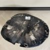 Couchtisch aus versteinertem Holz