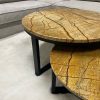 Marmor-Couchtisch-Set