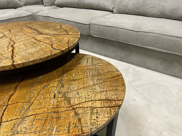 Marmor-Couchtisch-Set