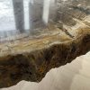 Versteend hout salontafel