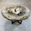 Couchtisch aus versteinertem Holz