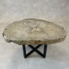 Couchtisch aus versteinertem Holz - Beige #344B8 – Bild 2