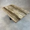 Couchtisch aus versteinertem Holz