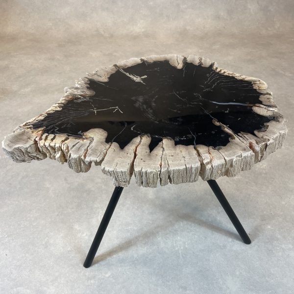 Couchtisch aus versteinertem Holz - Schwarz #61B5 – Bild 2
