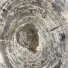 Couchtisch aus versteinertem Holz