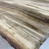 Couchtisch aus versteinertem Holz