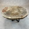 Couchtisch aus versteinertem Holz