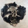 Couchtisch aus versteinertem Holz - Schwarz #483B21