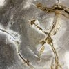 Couchtisch aus versteinertem Holz - Beige #458B11 – Bild 3