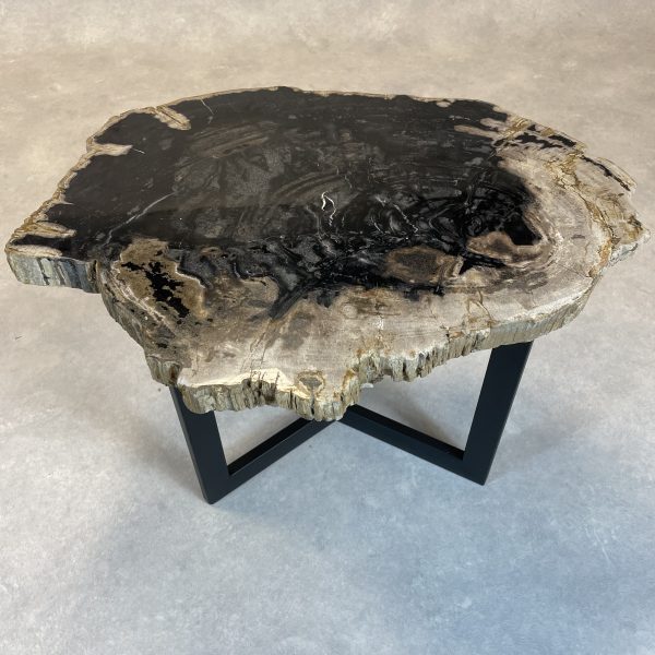 Couchtisch aus versteinertem Holz - Mix #86B7