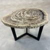 Couchtisch aus versteinertem Holz - Mix #125B4