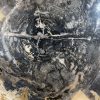 Couchtisch aus versteinertem Holz - Schwarz #88B9 – Bild 3