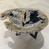 salontafel versteend hout