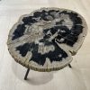salontafel versteend hout